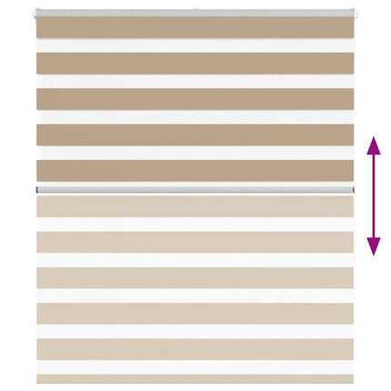 Rullgardin zebra 120x150 cm tyg bredd 115,9 cm polyester