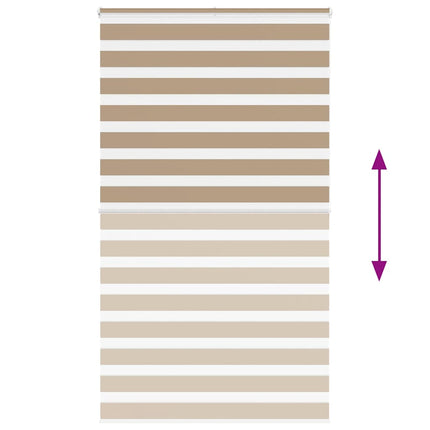 Rullgardin zebra 135x200 cm tyg bredd 130,9 cm polyester