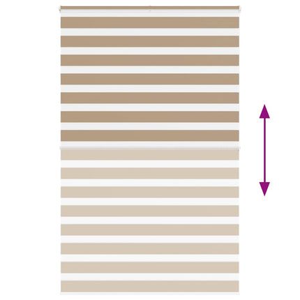 Rullgardin zebra 150x200 cm tyg bredd 145,9 cm polyester