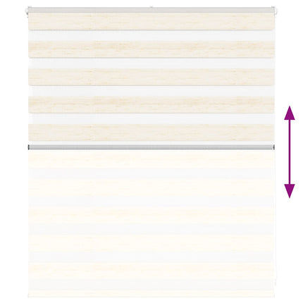 Rullgardin zebra 130x100 cm tyg bredd 125,9 cm polyester