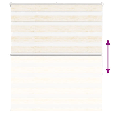 Rullgardin zebra 125x150 cm tyg bredd 120,9 cm polyester