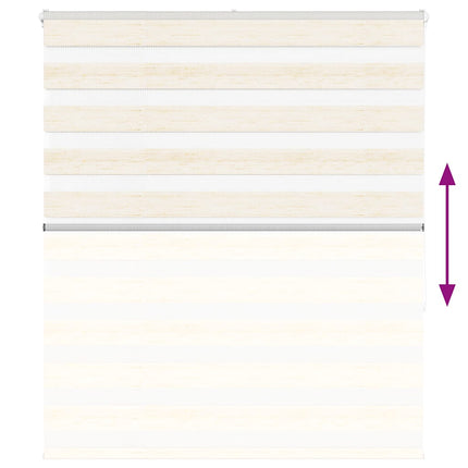 Rullgardin zebra 135x150 cm tyg bredd 130,9 cm polyester