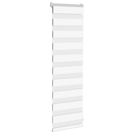 Rullgardin zebra vit 40x100 cm tyg bredd 35,9 cm polyester