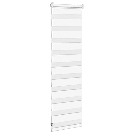 Rullgardin zebra vit 40x100 cm tyg bredd 35,9 cm polyester