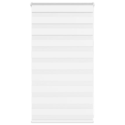 Rullgardin zebra vit 75x100 cm tyg bredd 70,9 cm polyester