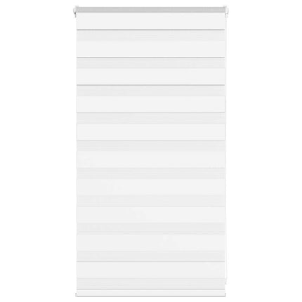 Rullgardin zebra vit 90x100 cm tyg bredd 85,9 cm polyester