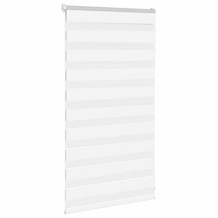 Rullgardin zebra vit 90x100 cm tyg bredd 85,9 cm polyester