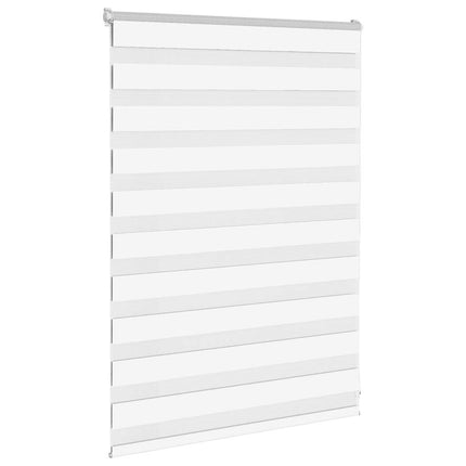 Rullgardin zebra vit 100x100 cm tyg bredd 95,9 cm polyester