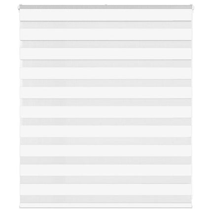 Rullgardin zebra vit 125x100 cm tyg bredd 120,9 cm polyester