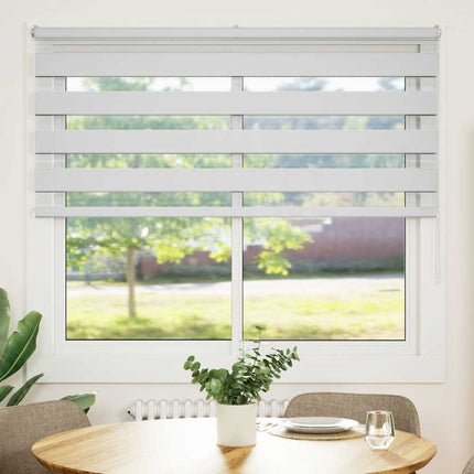 Rullgardin zebra vit 165x100 cm tyg bredd 160,9 cm polyester