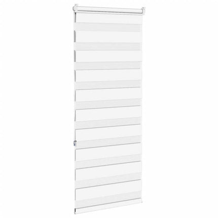 Rullgardin zebra vit 65x150 cm tyg bredd 60,9 cm polyester
