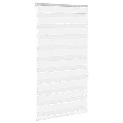 Rullgardin zebra vit 75x150 cm tyg bredd 70,9 cm polyester