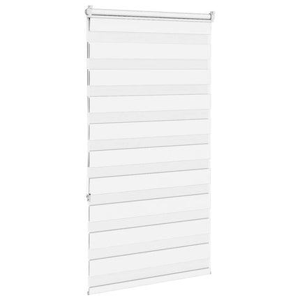 Rullgardin zebra vit 75x150 cm tyg bredd 70,9 cm polyester