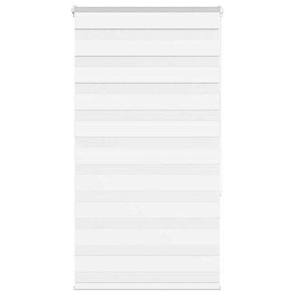 Rullgardin zebra vit 80x150 cm tyg bredd 75,9 cm polyester