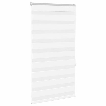 Rullgardin zebra vit 85x150 cm tyg bredd 80,9 cm polyester