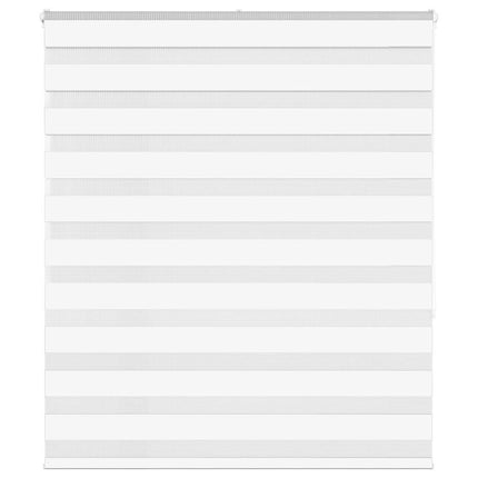 Rullgardin zebra vit 120x150 cm tyg bredd 115,9 cm polyester