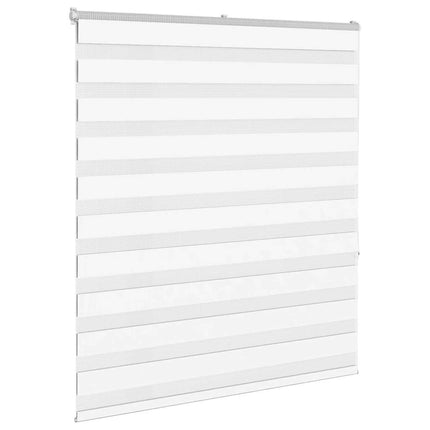 Rullgardin zebra vit 135x150 cm tyg bredd 130,9 cm polyester