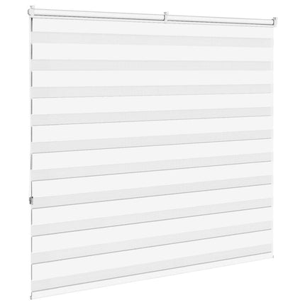 Rullgardin zebra vit 155x150 cm tyg bredd 150,9 cm polyester