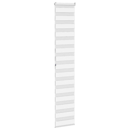 Rullgardin zebra vit 40x200 cm tyg bredd 35,9 cm polyester