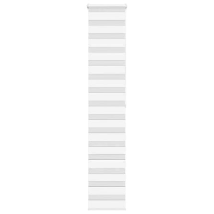 Rullgardin zebra vit 50x200 cm tyg bredd 45,9 cm polyester