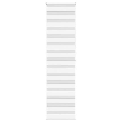 Rullgardin zebra vit 60x200 cm tyg bredd 55,9 cm polyester