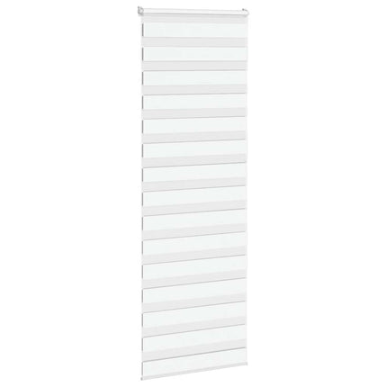 Rullgardin zebra vit 80x200 cm tyg bredd 75,9 cm polyester