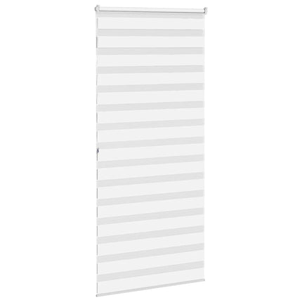 Rullgardin zebra vit 95x200 cm tyg bredd 90,9 cm polyester