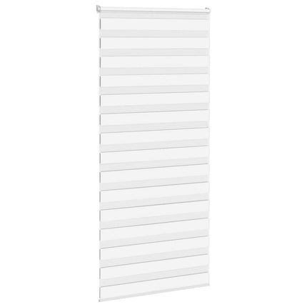 Rullgardin zebra vit 110x200 cm tyg bredd 105,9 cm polyester