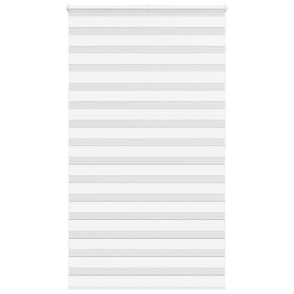 Rullgardin zebra vit 125x200 cm tyg bredd 120,9 cm polyester