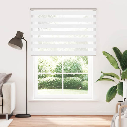 Rullgardin zebra vit 165x200 cm tyg bredd 160,9 cm polyester