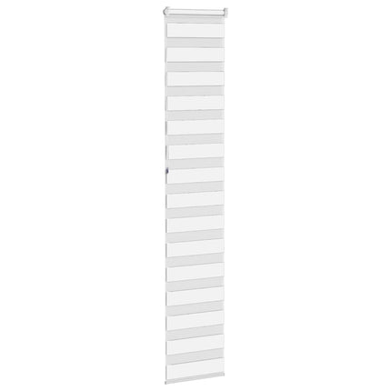 Rullgardin zebra vit 50x230 cm tyg bredd 45,9 cm polyester