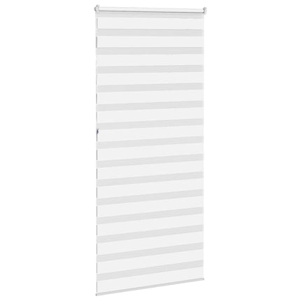 Rullgardin zebra vit 110x230 cm tyg bredd 105,9 cm polyester