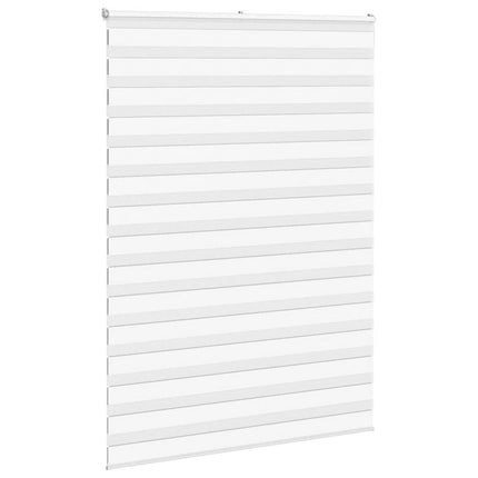 Rullgardin zebra vit 155x230 cm tyg bredd 150,9 cm polyester