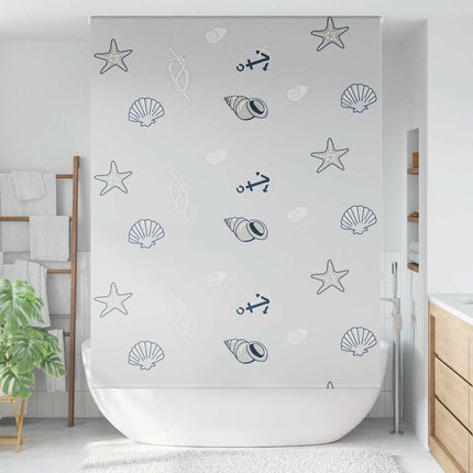 Rullgardin för dusch 150x240 cm tyg bredd 146 cm