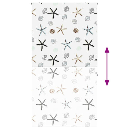 Rullgardin för dusch 130x240 cm tyg bredd 126 cm