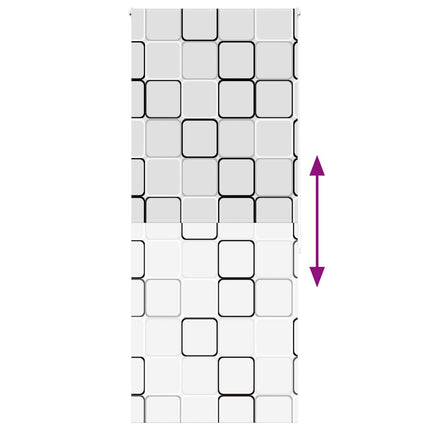 Rullgardin för dusch 100x240 cm tyg bredd 96 cm