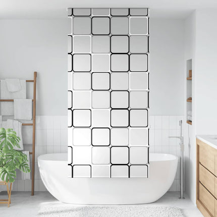Rullgardin för dusch 110x240 cm tyg bredd 106 cm