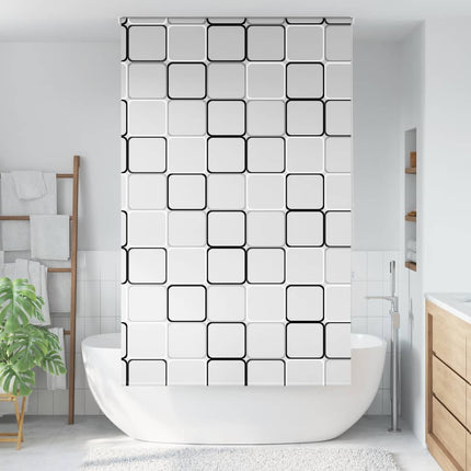 Rullgardin för dusch 130x240 cm tyg bredd 126 cm