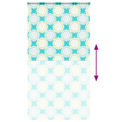 Duschrullgardin med kassett 130x240 cm tyg bredd 126 cm