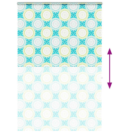 Duschrullgardin med kassett 150x240 cm tygbredd 146 cm