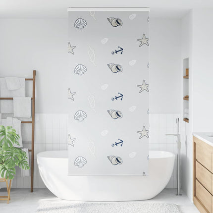 Duschrullgardin med kassett 90x240 cm tyg bredd 86 cm