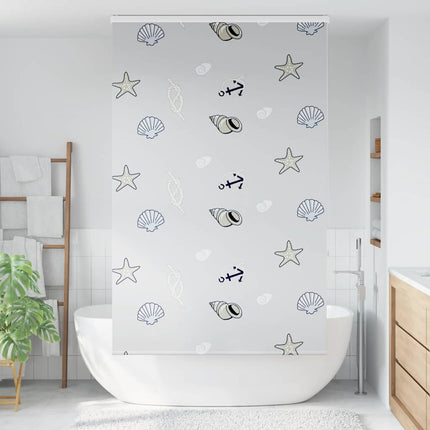 Duschrullgardin med kassett 130x240 cm tyg bredd 126 cm