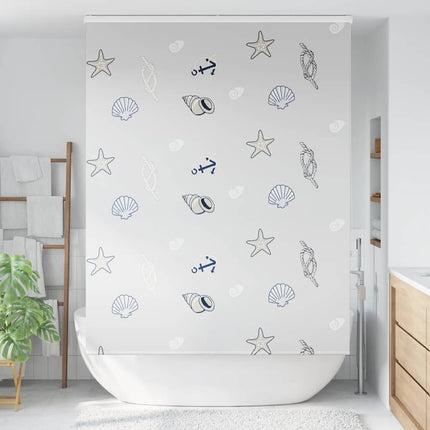 Duschrullgardin med kassett 150x240 cm tygbredd 146 cm