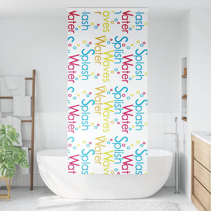 Duschrullgardin med kassett 100x240 cm tyg bredd 96 cm