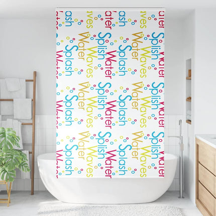 Duschrullgardin med kassett 130x240 cm tyg bredd 126 cm