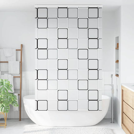 Duschrullgardin med kassett 130x240 cm tyg bredd 126 cm