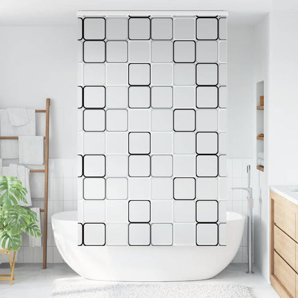 Duschrullgardin med kassett 140x240 cm tyg bredd 136 cm