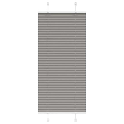Plisserad persienn antracit 60x100cm tyg bredd 59,4cm polyester