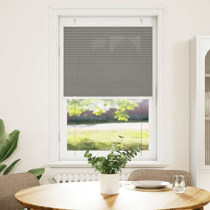 Plisserad persienn antracit 75x100cm tyg bredd 74,4cm polyester