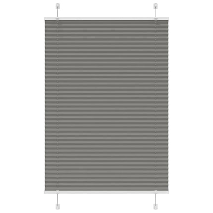 Plisserad persienn antracit 85x100cm tyg bredd 84,4cm polyester